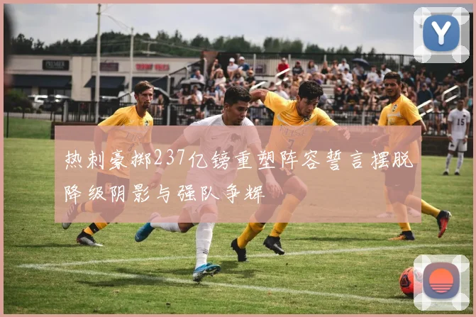 热刺豪掷237亿镑重塑阵容誓言摆脱降级阴影与强队争辉